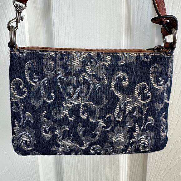 justin mini shoulder crossbody bag metallic hair on hide aztec star embroidery - Picture 4 of 9